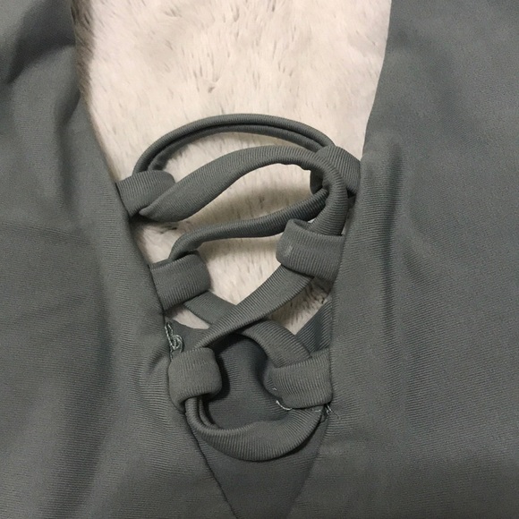 Army green bikini top!! - Picture 2 of 4